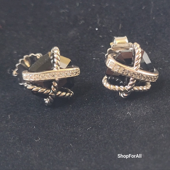 David Yurman Cable Wrap Stud Earring No Pouch ,no Box - Picture 10 of 16